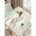 thumbnail image 5 of Green Polka Dots Placemats Set of 4, Watercolor Abstract Art Placemats for Dining Table, Place Mats for Kitchen Tabletop, Waterproof Wipeable Dining Table Mats Set, 5 of 9