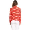 thumbnail image 4 of Women's Pattern Print Casual Office Long Sleeve Open Front Blazer jacket, 4 of 5