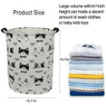 thumbnail image 2 of Howarmer Large Canvas Laundry Hamper, Baby Laundry Basket for Nursery Girl and Boy, Kids Clothes Hamper with Lid, Cute Kids Toys Storage Bin Organizer Animal Room Decor, Cats and Dogs, 2 of 7