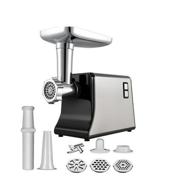 Meat Grinder Electric, Stainless Steel, 3 in 1 Meat Grinder Heavy Duty with 3 Plates, Sausage Stuffer Tube Kit, Home Kitchen Use