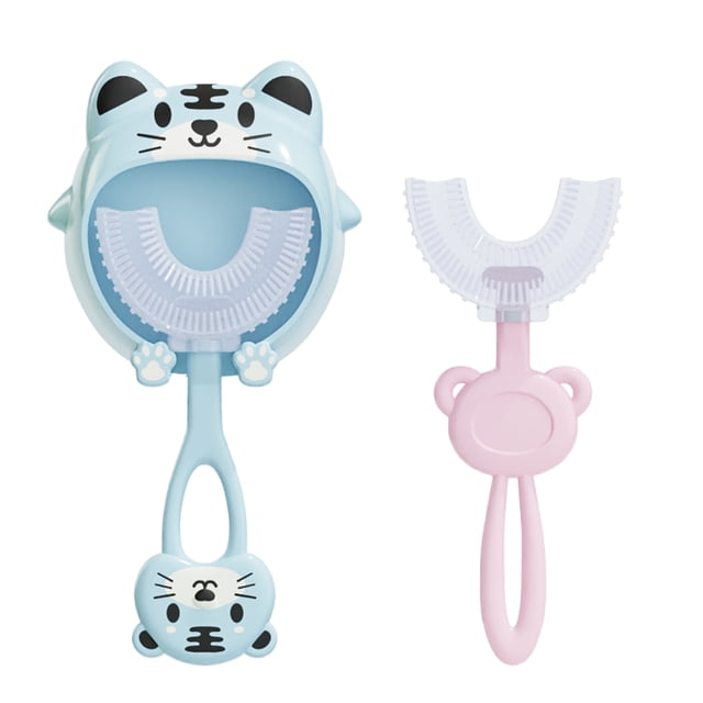 Cepillo De Dientes En Forma De U Cepillo Sensorial Para Niños - Cabezal De Cepillo De Silicona Limpieza De Toda La Boca