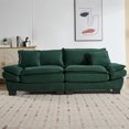 thumbnail image 5 of 84 Inch Love Seat Couches, Upholstered Sofa Sleeper Couch with Pillows, Loveseat Sofa for Living Room, Apartment, Office,Apartmen, Green, 5 of 9