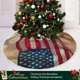thumbnail image 6 of FMSHPON Independence Day Beautiful American FlagFireworks Xmas Christmas Tree Skirt Stand Mat for Holiday Party Decoration Indoor Outdoor 36 inches, 6 of 6