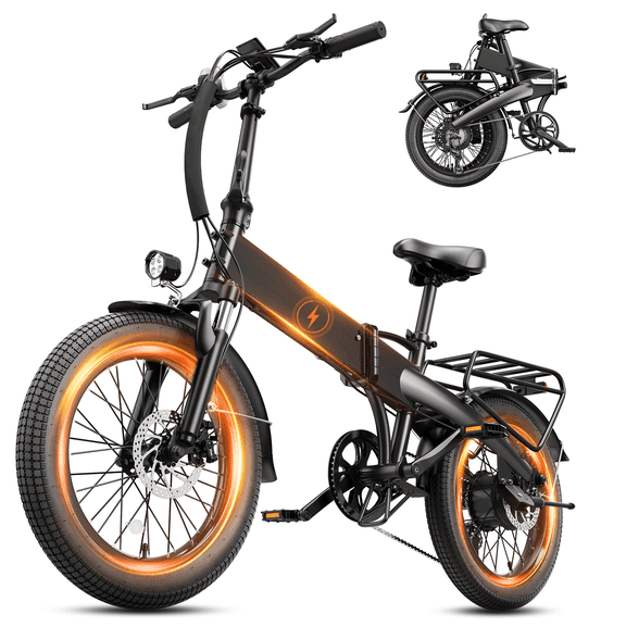 YareYi Electric Bicycle for Adults 20", 500W Motor Folding E Bike with Speedometer,48V Battery Electric Mountain Bike, UL 2849
