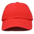 thumbnail image 4 of DALIX Youth Childrens Cotton Cap Plain Hat In Red, 4 of 6