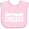 thumbnail image 3 of Inktastic Chicago Skyline Grunge Boys or Girls Baby Bib, 3 of 4