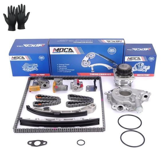 MOCA AUTOPARTS Timing Chain Kit with Water Oil Pump Fit for 2003-2005 INFINITI FX35 G35 3.5L & 2003-2007 Nissan Murano 3.5L