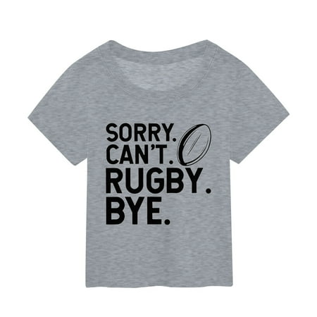 

Football Fans Sports Vintage Rugby Player Sports Retro Summer Kids Character Football Letter Printing Short Sleeve Tee Falls Creek Coat Girls Girls Came Shirt Girl Shirt Long Sleeve Clever Girl T