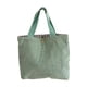 thumbnail image 5 of Práctica bolsa de compras de pana: bolsa de mano compacta y colorida para estudiantes, ideal para Verde, 5 of 8