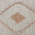 thumbnail image 4 of LR Home Ox Bay Hand-Woven Tan/White Geometric All-Natural Cotton Pillow Cover, 4 of 9