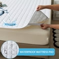 thumbnail image 4 of Waterproof Quilted Mattress Protector Cover Thickened Breathable Mattress Topper for Single or Double Bed (Grey,150x200cm), 4 of 7