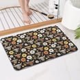thumbnail image 4 of Black Highland Cow Flower Pattern Bathroom Rugs Mat,Non Slip Microfiber Bathroom Rug,Rubber Backing,Soft Bathroom Mats for Bathroom Floor,Tub and Shower,17x27in(43x68cm), 4 of 5