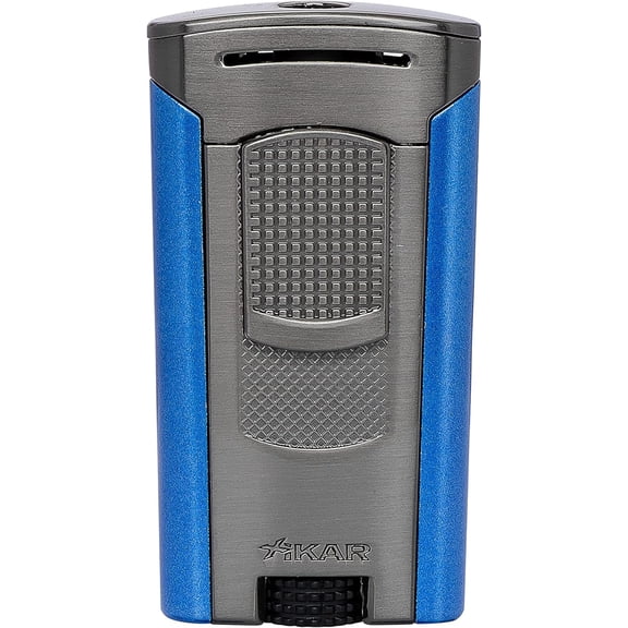 Xikar Astral Single Jet Flame Cigars, Gunmetal & Blue