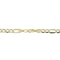 thumbnail image 2 of KoolJewelry 10k Yellow Gold Figaro Link Bracelet (5.4 mm, 8.5 inch), 2 of 4