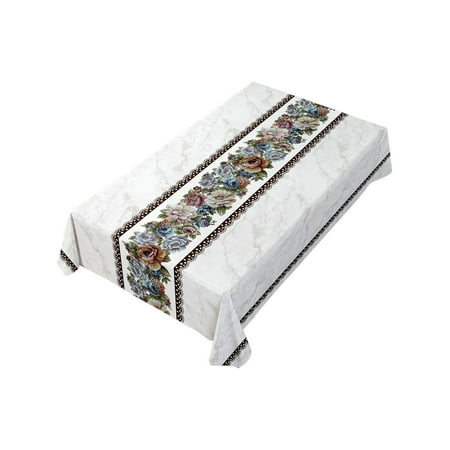 

Clearance Deals!Amvlyk Vintage Quadrilateral Embroidered Floral Tablecloth Party Picnic Washout Table Cloth