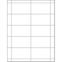 Next Day Labels Card Stock, Matte White, 3.5" x 2", 100 Sheets, 1000 Count