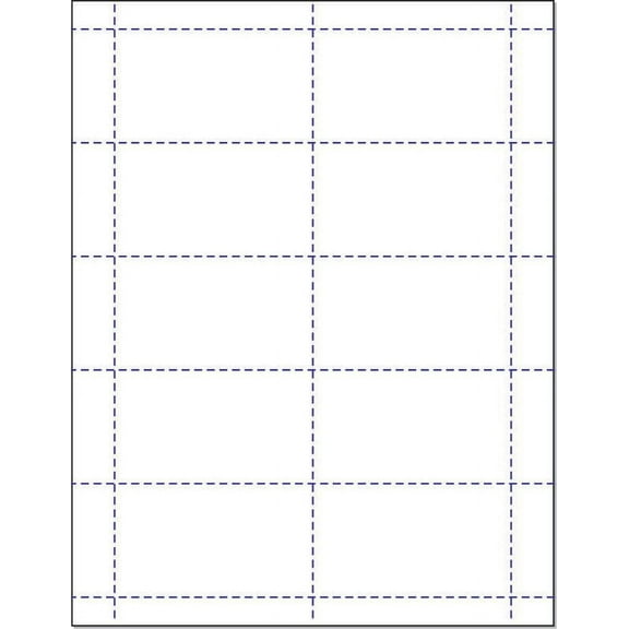 Next Day Labels Card Stock, Matte White, 3.5" x 2", 100 Sheets, 1000 Count