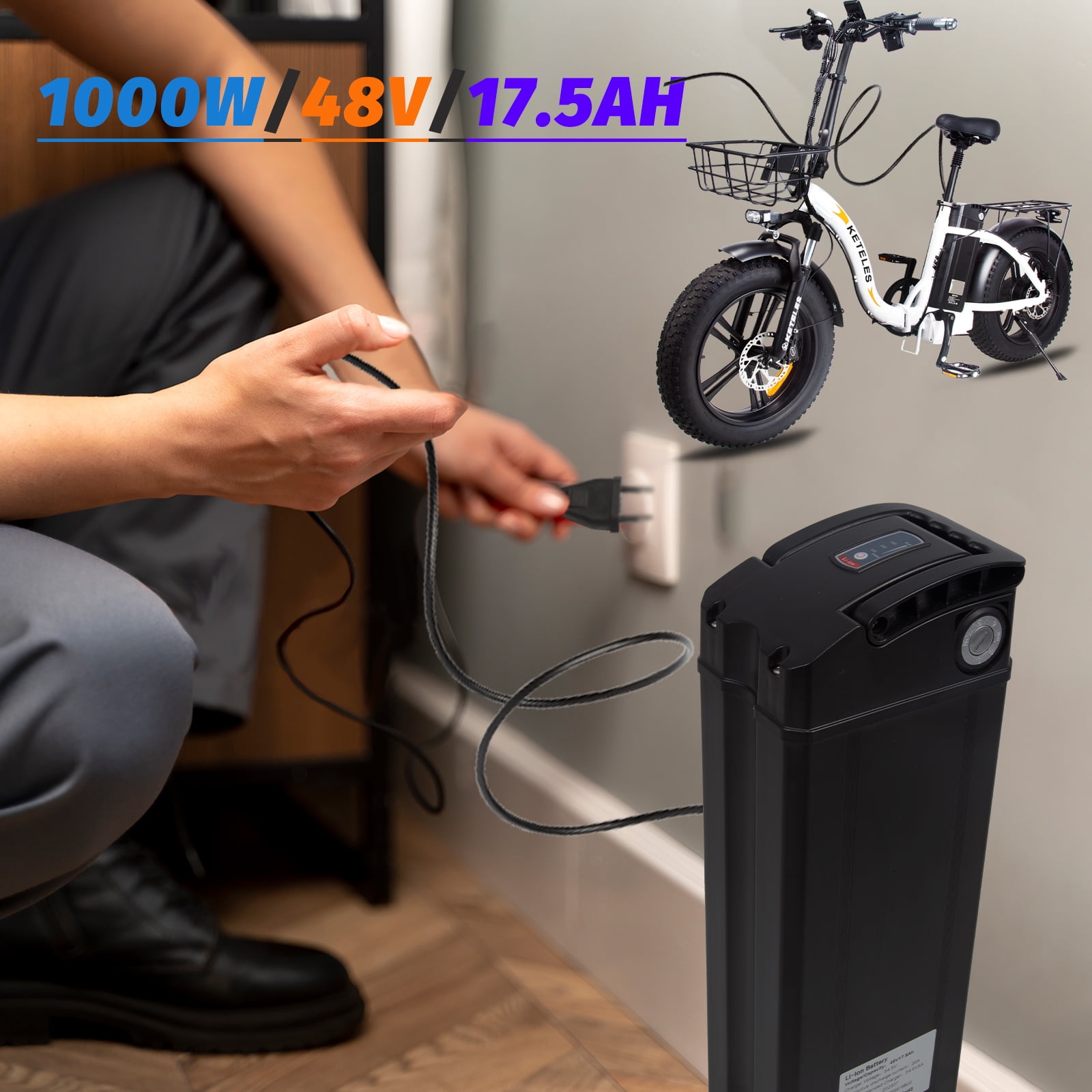 Amazon | 電動自転車バッテリー 48V 10Ah,18.5Ah,23Ah,28Ah,32Ah