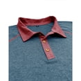 thumbnail image 7 of Zylanna Men's Polo Shirts, Short Sleeve Moisture Wicking Casual Quick-Dry Performance Tops for Golf Blue, 7 of 7