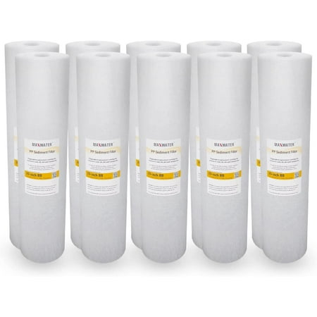 

5 Or 10 Micron Variable Pack 20 X 4.5 BB Whole House Melt-Blown Polypropylene Sediment Water Filters Compatible With 20 BB Whole House Water Filter Systems (5 Micron 10 Count)