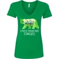 thumbnail image 3 of Inktastic Smoky Mountains, Tennessee Mountains and Bear Shape Women's V-Neck T-Shirt, 3 of 5
