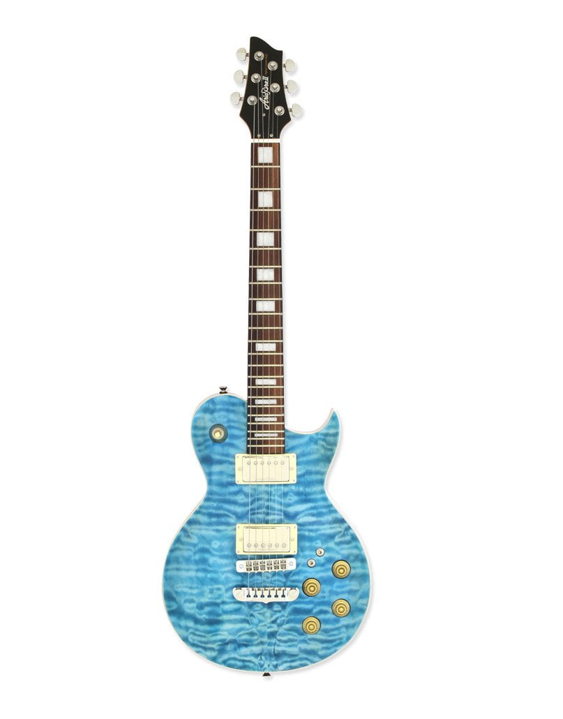 Aria Pro II Electric Guitar Metallic Blue Shade - Walmart.com