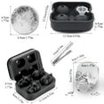 thumbnail image 7 of 2 Pack Ice Cube Trays for Cocktail, Silicone 3D Skull Ice Cube Tray and Sphere Ice Ball Mold with Ice Cube Clamp, Funny Ice Skull for Whisky, Easy Release Black, 7 of 7