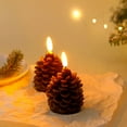 thumbnail image 3 of Desktop Display Ornament for Home with Timer Flameless Candles Featuring Real Wax and Battery Operated Flicker, 3 of 3