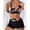 Red, variant on IOAOAI Women's Floral High Waisted Bikini Set with Boyshort Bottom Two Piece Swimsuit