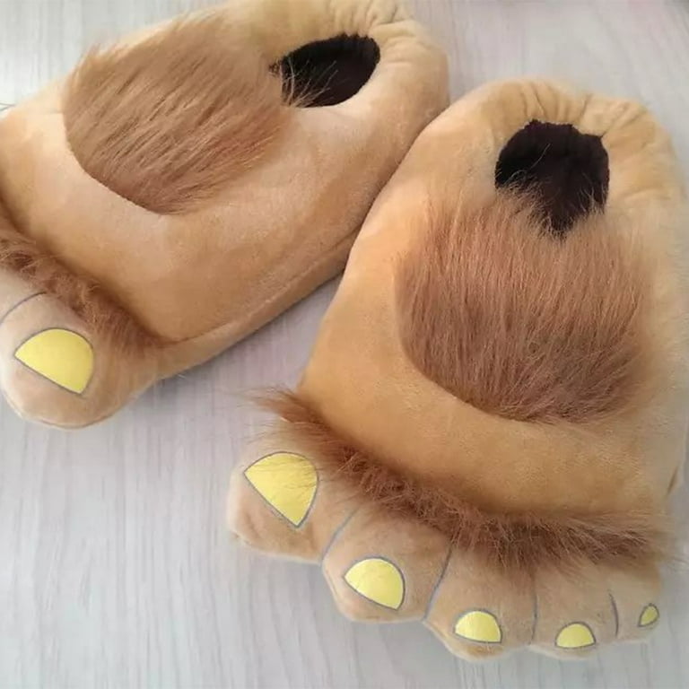 Big furry slippers new arrivals