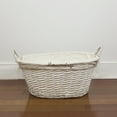 thumbnail image 6 of Home Basics Laundry Wicker Basket with Removable Liner, White, 6 of 6
