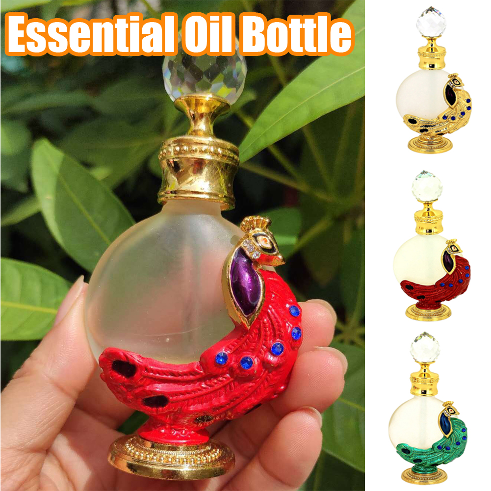 peacock perfume bottle