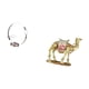 thumbnail image 5 of Portabotellas de vino,Soporte para botellas de vino,soporte para botellas de vino,estante de hierro,Figura de escritorio,Figura de camello,decoración moderna,regalo de inauguración de la, 5 of 8