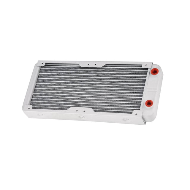 Intercambiador de líquido de disipador de calor de aluminio para refrigeración por agua de computadora, Bajo nivel de ruido, color, puertio g1/4 para equipos que requerido