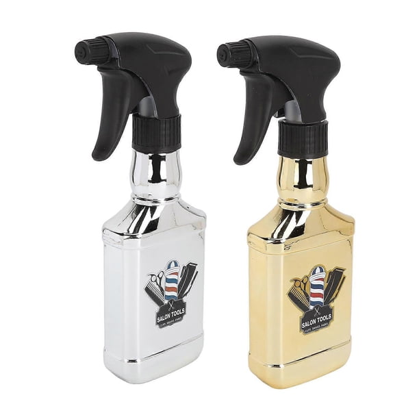 2 botellas de spray para el cabello de 500 ml con pulverizador de niebla fina ajustable para uso en salones de belleza y peluquerías.
