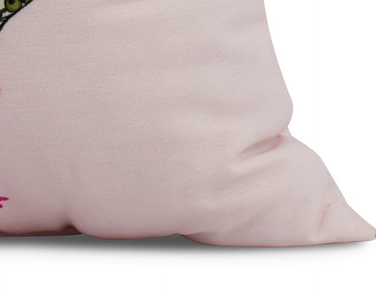 Simply Daisy, 26 x 26 inch, Single Flamingo Animal Print Pillow, Pink