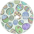 thumbnail image 1 of FMSHPON Easter Beautiful Easter Colorful Eggs Xmas Christmas Tree Skirt Stand Mat for Holiday Party Decoration Indoor Outdoor 48 inches, 1 of 6