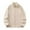Beige, variant on YABCSAZ Men's Lightweight Polar Fleece Jacket Full Zip Turtleneck Antistatic Casual Coat Soft Warm Outwear with Zipper