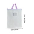 thumbnail image 3 of YIMWNYI A3 Thick Transparent File Bag, Large Capacity Document Storage Tote with 180° Opening, Waterproof Art Paper Organizer, Durable Material for Office and Art Supplies, 3 of 4