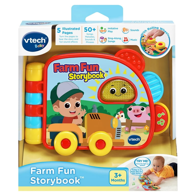 VTech Farm Fun Storybook, Cute Electronic Toy Book for Baby and Infant