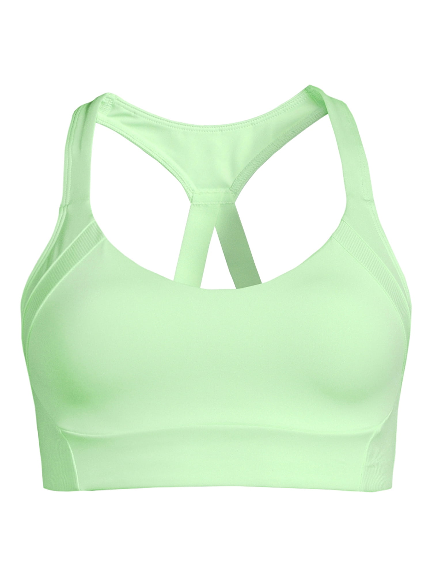 Cross Back Clasp Sports Bra in Spring Green – Fly Activewear