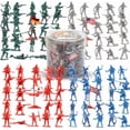 thumbnail image 2 of 200 PCS Army Men Toy Soldiers Military Action Figures Bucket Set - World War ..., 2 of 5