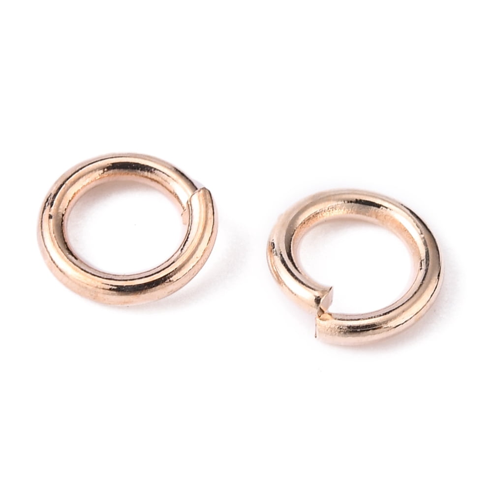 500gs Open Jump Rings Brass Jump Rings Mixed color 6x1mm 18 Gauge Inner Diameter: 4mm about 4160pcs/500g