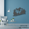 thumbnail image 2 of Wooden Wall Art for Home Decoration | Mountain Horse | Black, 2 of 7