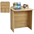 thumbnail image 1 of Costway Folding Computer Desk Space Saving Laptop Table Workstation w/ Handle, 1 of 10
