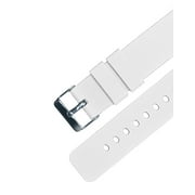 20mm White - BARTON Watch Bands - Soft Silicone Quick Release Straps