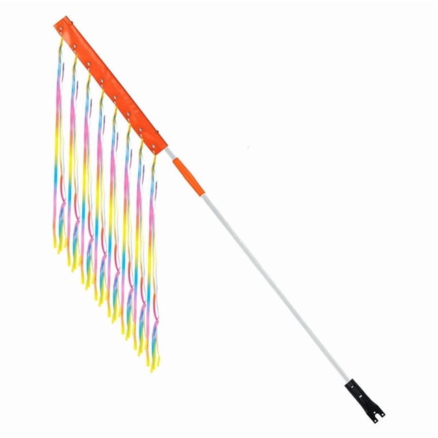 Bandera de Bicicleta Ajustable con Poste para Seguridad, Reflectante, Impermeable, Advertencia Movilidad, Triciclo, Go Kart, ATV