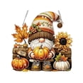 thumbnail image 2 of Lilixerw Halloween Fall Diamond Art Hanging Ornament Decoration, Gnome Pumpkin Pattern Wall Hanging Sign with Chain, for Door, Porch and Wall Display, 8 inch, 2 of 6