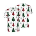 thumbnail image 3 of Daiia Buffalo Plaid Christmas Trees Mens Baseball Jersey Button Down Shirts Short Sleeve Sports Uniforms-3X-Large, 3 of 9