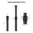 thumbnail image 2 of Extendable Aluminum Alloy Extension Pole Rod 19-31cm Universal 1/4-inch 3/8-inch Interface with 2pcs 1/4 to 3/8 Adapter Screws for DSLR SLR Camera Stabilizer Ball Head Tripod, 2 of 7